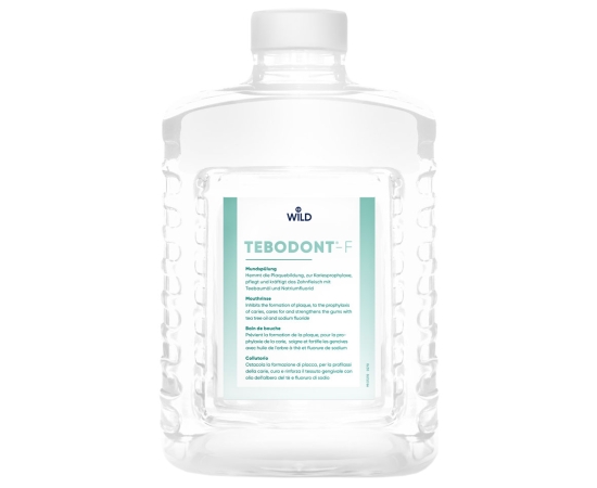 TEBODONT-F Ополаскиватель полости рта с маслом чайного дерева и фторидом, подходит для Диспенсера, 1500 мл